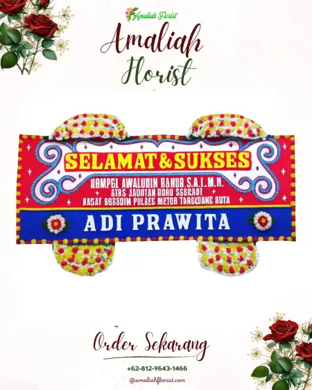Papan Bunga Ucapan Selamat Lojajar